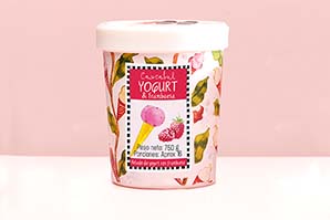 Helado de Frambuesa