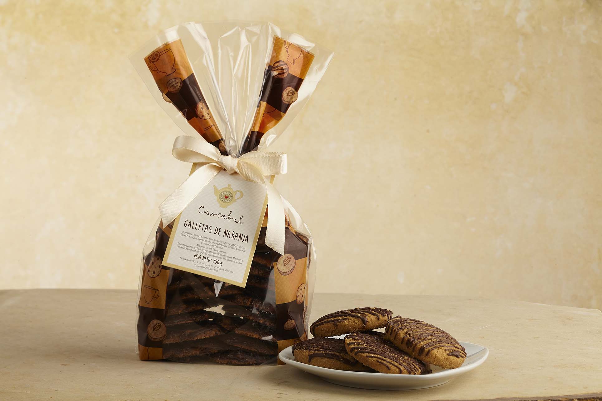 Galletas de Naranja y Chocolate en bolsa