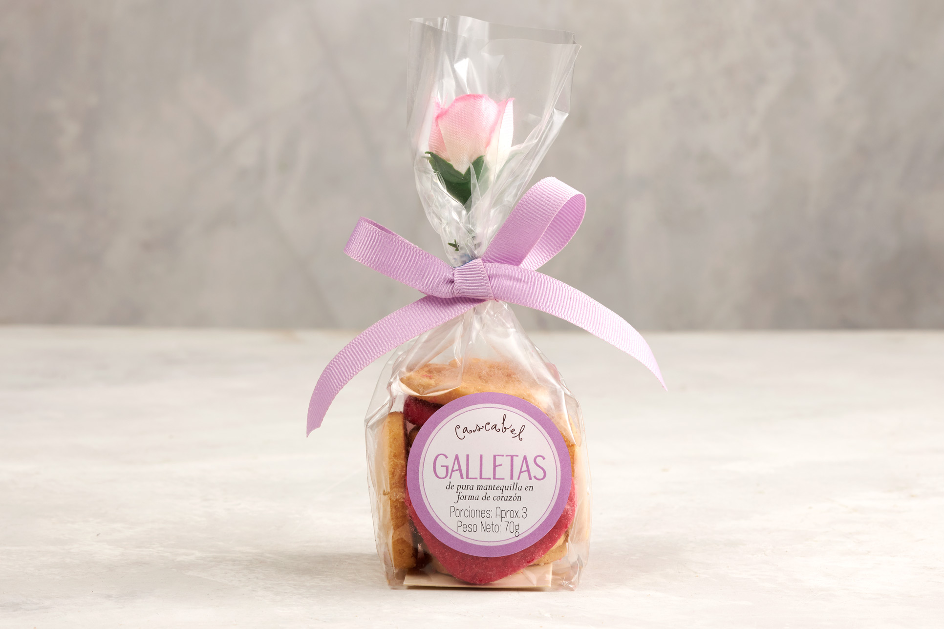 Galletas Corazón con Flor