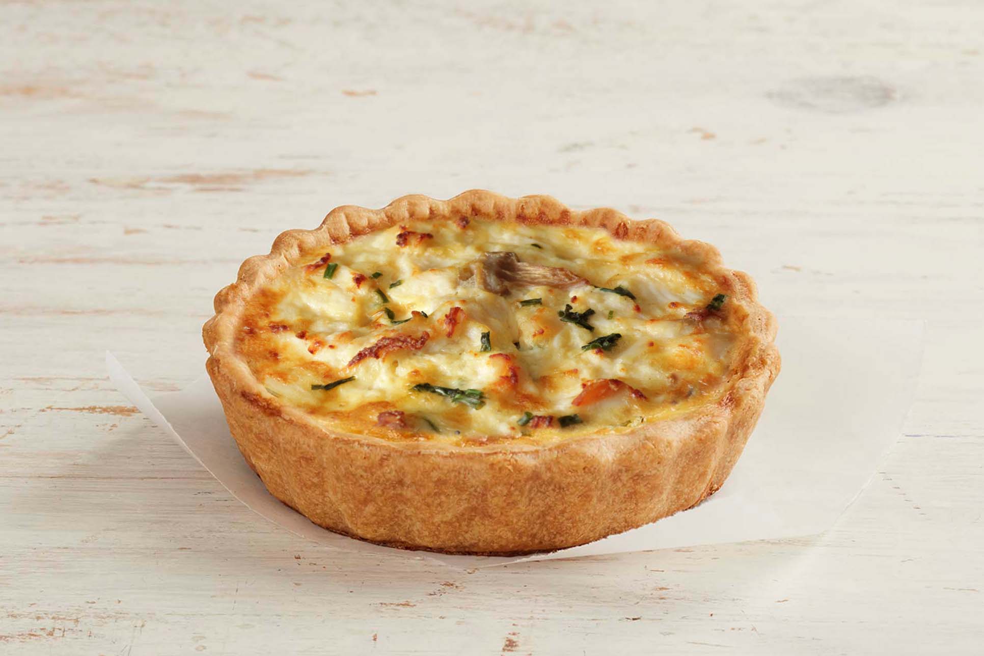 Mini Quiche Pollo y Champiñones