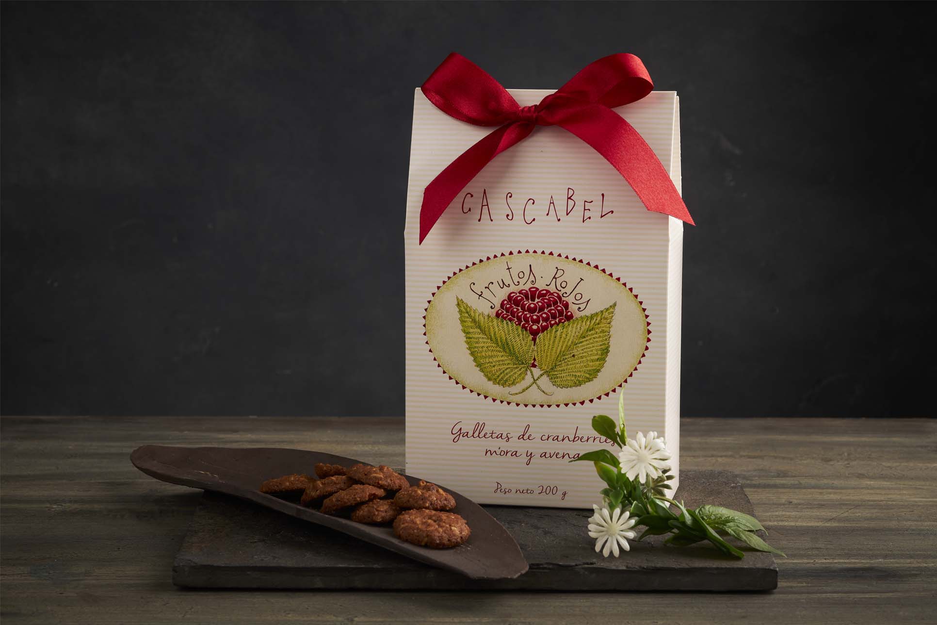 Galletas de Avena con Frutos Rojos en caja