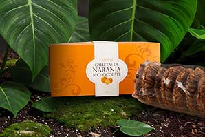 Galletas Naranja y Chocolate en caja