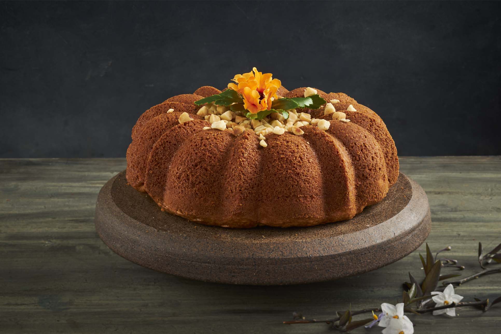 Ponqué de Manzana y Nueces