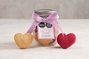 Galletas Corazón Bombonera