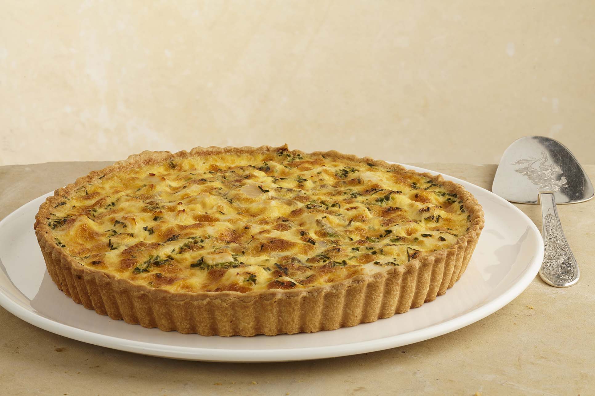 Quiche de Pollo y Champiñones